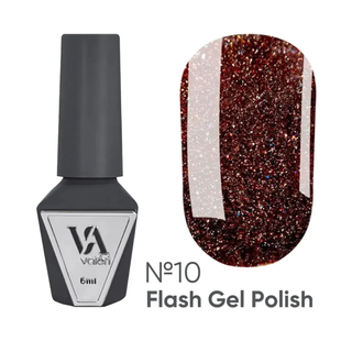 NEW Valeri Flash gel polish, 10, 6 мл &mdash; світловідбивний гель-лак