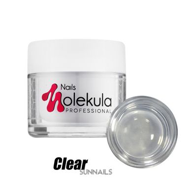 Nails Molekula Gel, 01, Clear, 15 мл — гель для нарощення нігтів, прозорий