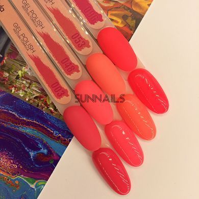 Nails Molekula Gel polish 096, 6 мл &mdash; гель-лак для нігтів, рожево-кораловий неон