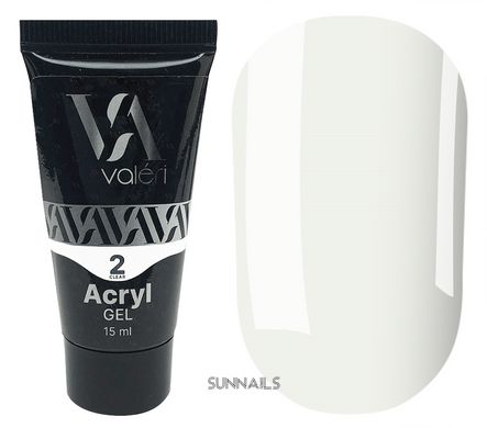 Valeri Acryl Gel 02, 15 мл — акригель в тюбику