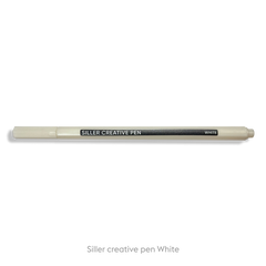 Siller Creative Pen, White — фломайстер, маркер, олівець для дизайну нігтів