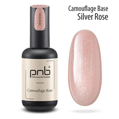 PNB Camouflage Base, Silver Rose, 8 мл — камуфлююча база для гель-лаку