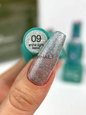 Siller Shine Light Base, 09, 8 мл &mdash; світловідбиваюча база для гель-лаку