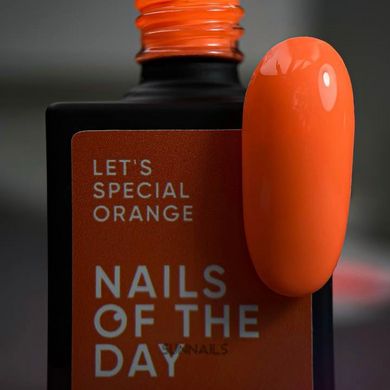 NAILSOFTHEDAY Let’s special gel polish, Orange, 10 мл — особливий гель-лак для нігтів, що перекриває в один шар