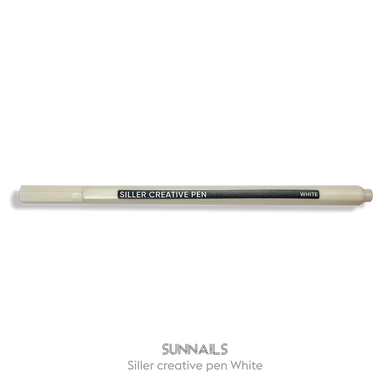 Siller Creative Pen, White — фломайстер, маркер, олівець для дизайну нігтів