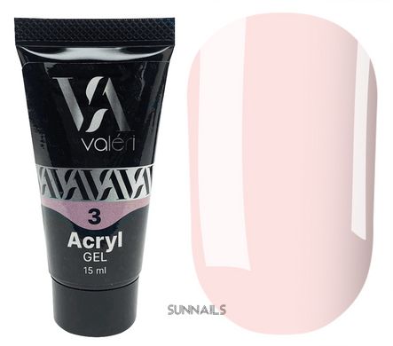 Valeri Acryl Gel 03, 15 мл — акригель в тюбику