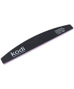 Kodi Professional Пилка для нігтів 42, півмісяць, 120/180 грит, колір: чорний