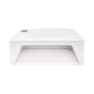 Лампа для манікюру з підлокітником Global Fashion L-1003, LED+UV, 120W, white