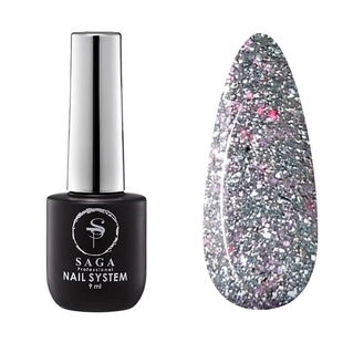 SAGA Professional New York Disco gel polish, 02, 9 мл &mdash; світловідбивний гель-лак для нігтів
