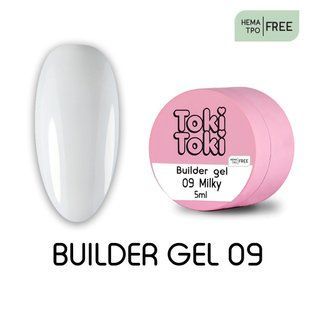 Toki-Toki Builder Gel, Milk, 09, 5 мл &mdash; гель для нарощення нігтів