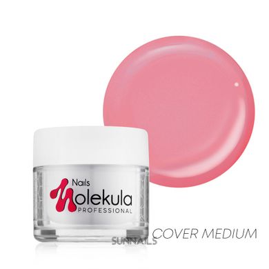 Nails Molekula Gel, 09, Cover Medium,50 мл — гель для нарощення нігтів, бежево-червоний