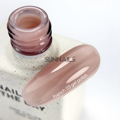 NAILSOFTHEDAY French gel polish 03, 10 мл &mdash; нюдовий гель-лак зі зниженим рівнем пігментації