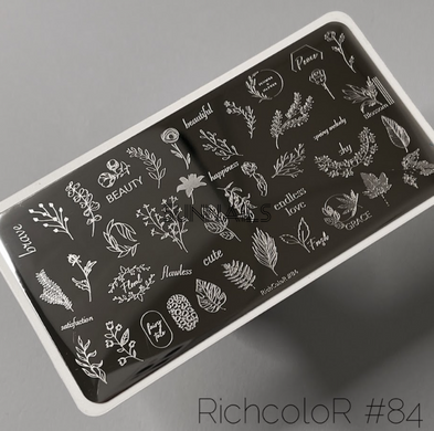 RichColor Пластина для стемпінгу, 084