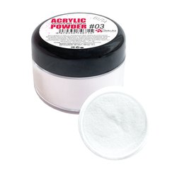 Nails Molekula Acrylic powder, 03, біла, 15 г — акрилова пудра