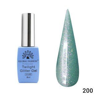 Global Fashion гель-лак Twilight Glitter, 200, 8 мл