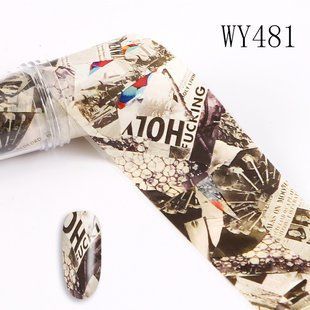Фольга для дизайну нігтів WY481