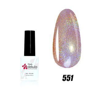 Nails Molekula Gel polish Holographic collection, 551, 6 мл &mdash; гель-лак для нігтів голографічний