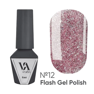 NEW Valeri Flash gel polish, 12, 6 мл &mdash; світловідбивний гель-лак