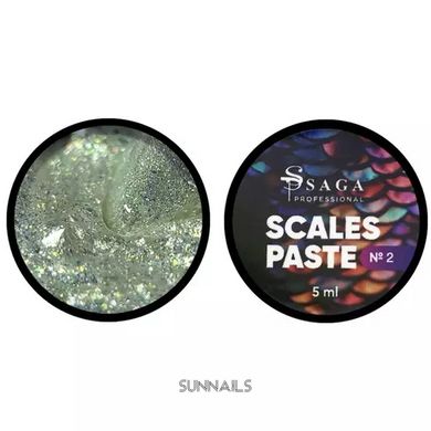 SAGA Scales paste, 02, 5 мл — рельєфна гель-паста для дизайну нігтів