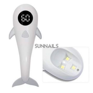 Лампа для манікюру Дельфін на акумуляторі міні з USB, 18W