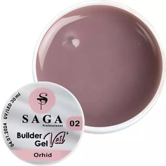 SAGA Professional Builder Gel Veil, 02, 15 мл — гель для нарощення