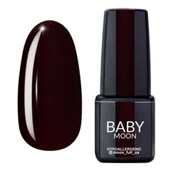 Baby Moon Gel polish Burgundy, 03, 6 мл — гель-лак для нігтів, темна вишня