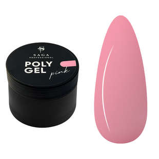 SAGA Professional PolyGel, Pink, 15 мл &mdash; полігель рідкий в баночці