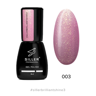 Siller gel polish, Brilliant Shine, 03, 8 мл — гель-лак для нігтів з шимером