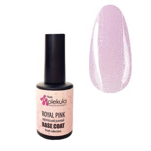 Nails Molekula Base Pearl, Royal Pink, 12 мл — база для гель-лаку перлинна, королівський рожевий