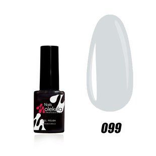 Nails Molekula Gel polish 099, 6 мл &mdash; гель-лак для нігтів, світло-сірий