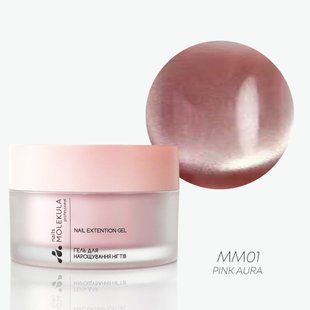 Nails Molekula Gel MAGNETIC MOUSSE, ММ01, PINK AURA, 15 мл &mdash; гель для нарощення нігтів