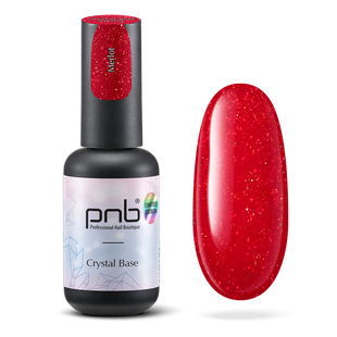 PNB Crystal Base, Merlot, 8 мл &mdash; світловідбивна база для гель-лаку
