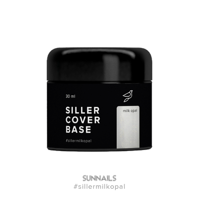 Siller Cover Base Milk Opal, 30 мл — база для гель-лаку молочна опал