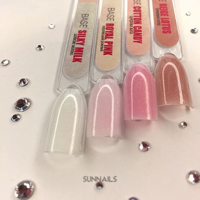 Nails Molekula Base Pearl, Royal Pink, 12 мл — база для гель-лаку перлинна, королівський рожевий