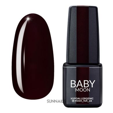 Baby Moon Gel polish Burgundy, 03, 6 мл — гель-лак для нігтів, темна вишня