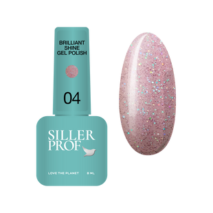 Siller gel polish, Brilliant Shine, 04, 8 мл &mdash; гель-лак для нігтів з шимером