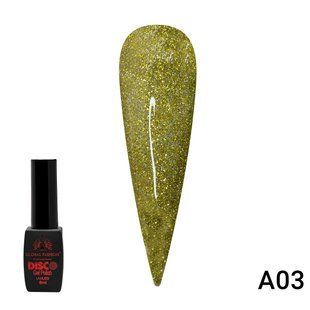 Global Fashion Disco gel polish, A03, 8 мл &mdash; гель-лак для нігтів світловідбивний