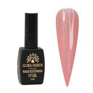 Global Fashion Magic-Extension Gel with Shimmer, 11, 12 мл &mdash; камуфлюючий гель для укріплення нігтів з шимером