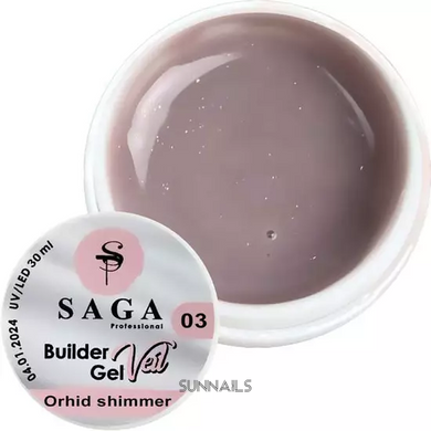 SAGA Professional Builder Gel Veil, 03, 15 мл — гель для нарощення