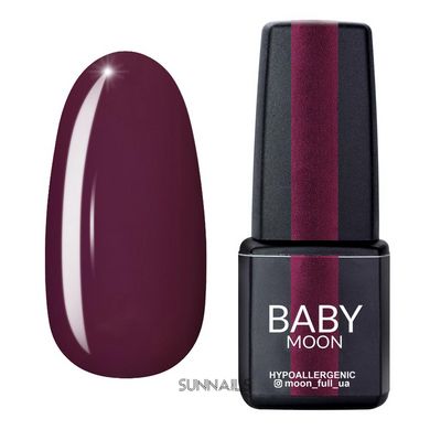 Baby Moon Gel polish Burgundy, 04, 6 мл — гель-лак для нігтів, бордо марсала