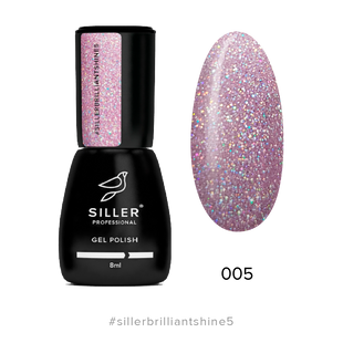 Siller gel polish, Brilliant Shine, 05, 8 мл — гель-лак для нігтів з шимером