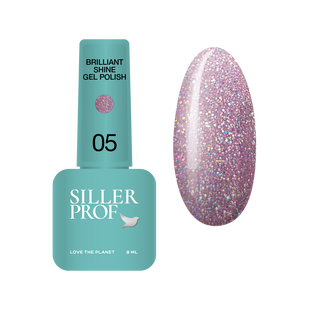 Siller gel polish, Brilliant Shine, 05, 8 мл &mdash; гель-лак для нігтів з шимером