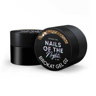 NAILSOFTHENIGHT Brokat gel, 02, 5 гм &mdash; дизайн гель з різнобарвним брокатом та глітером для нігтів