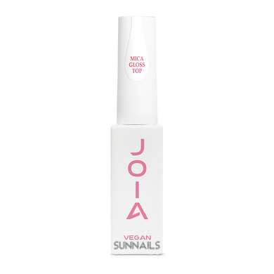 JOIA vegan Top Mica Gloss, 8 мл — топ для гель-лаку з шимером без липкого шару