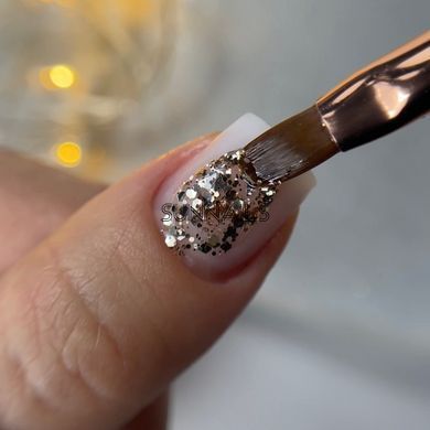 NAILSOFTHENIGHT Brokat gel, 02, 5 гм &mdash; дизайн гель з різнобарвним брокатом та глітером для нігтів