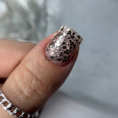 NAILSOFTHENIGHT Brokat gel, 02, 5 гм &mdash; дизайн гель з різнобарвним брокатом та глітером для нігтів