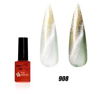 Nails Molekula Gel polish 9D, 908, 6 мл &mdash; гель-лак для нігтів з ефектом котяче око