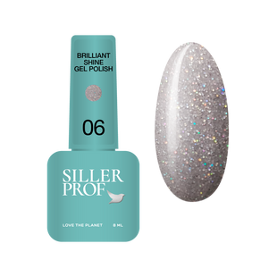 Siller gel polish, Brilliant Shine, 06, 8 мл &mdash; гель-лак для нігтів з шимером