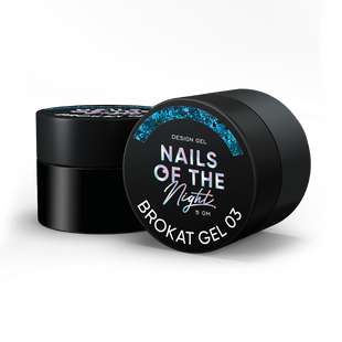 NAILSOFTHENIGHT Brokat gel, 03, 5 гм &mdash; дизайн гель з різнобарвним брокатом та глітером для нігтів