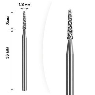 mART Твердосплавна фреза для зняття гель-лаку, M-114/2 &mdash; Sharp Point, червона